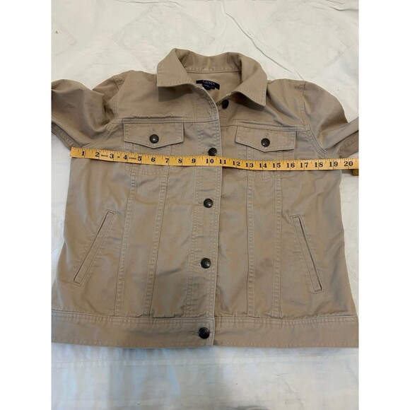 Chaps Tan womens Cropped Jacket - Picture 10 of 12